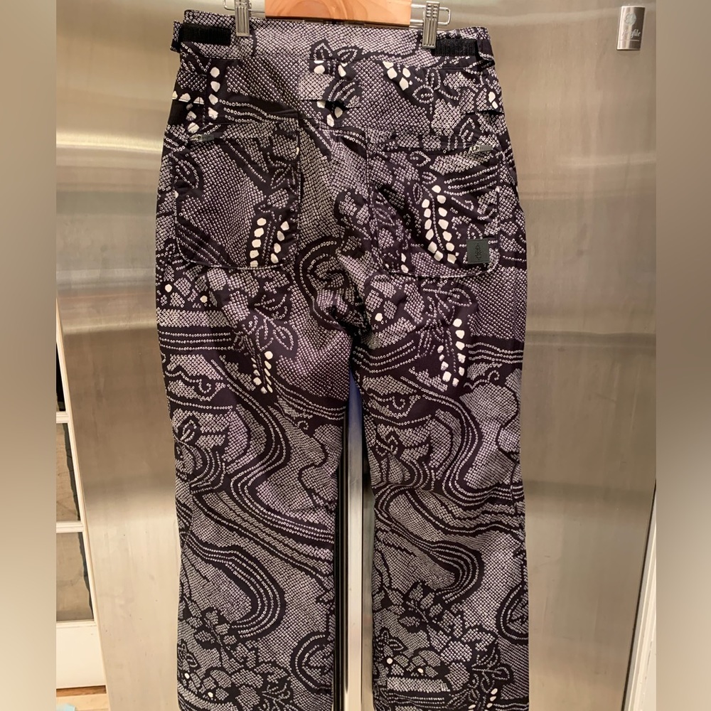 Free People SET B+W Floral printed Midnight Combo SNOW JACKET + PANTS…New! - Picture 8 of 8